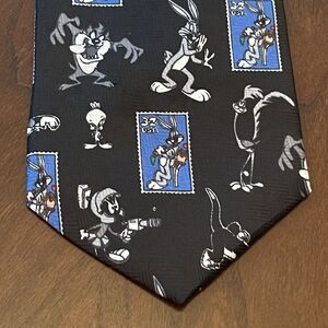 Vintage 1996 Looney Tunes Stamp Collection Polyester Made In USA
